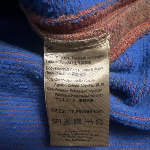 Scotch Soda Amsterdam Striped Sweatshirt Crew Neck Pullover Men’s Size L Large - Picture 7 of 7